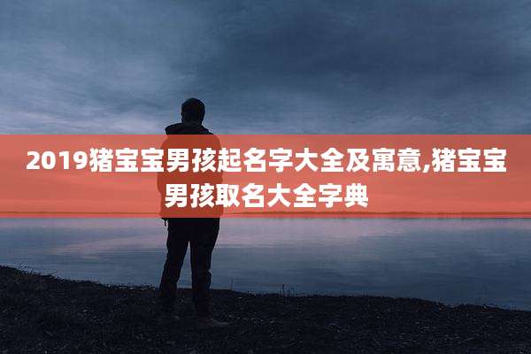 2019猪宝宝男孩起名字大全及寓意,猪宝宝男孩取名大全字典