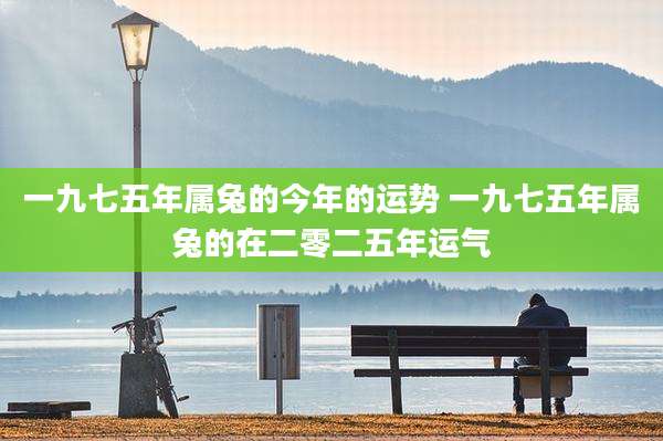 一九七五年属兔的今年的运势 一九七五年属兔的在二零二五年运气
