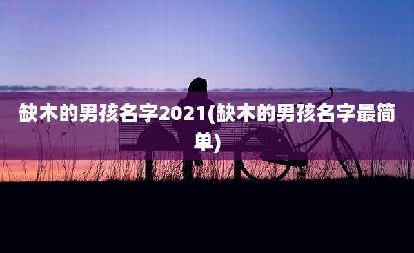 缺木的男孩名字2021(缺木的男孩名字最简单)
