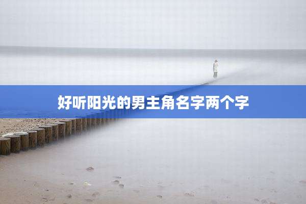 好听阳光的男主角名字两个字