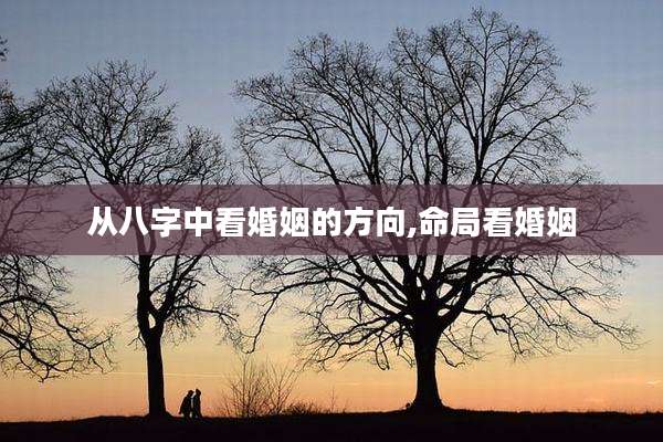 从八字中看婚姻的方向,命局看婚姻