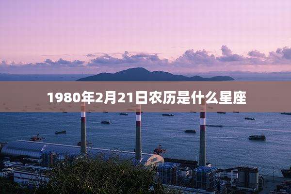 1980年2月21日农历是什么星座