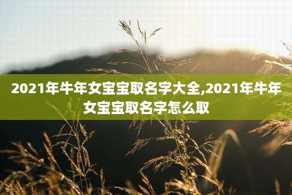 2021年牛年女宝宝取名字大全,2021年牛年女宝宝取名字怎么取