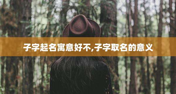 子字起名寓意好不,子字取名的意义