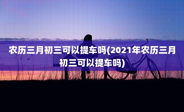 农历三月初三可以提车吗(2021年农历三月初三可以提车吗)