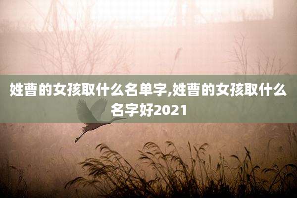 姓曹的女孩取什么名单字,姓曹的女孩取什么名字好2021