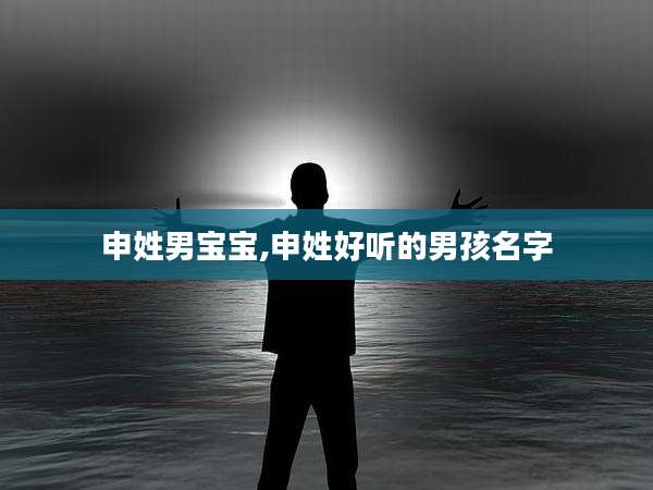 申姓男宝宝,申姓好听的男孩名字