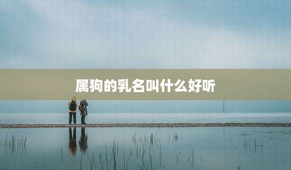 属狗的乳名叫什么好听