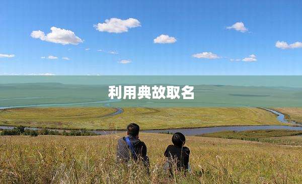 利用典故取名