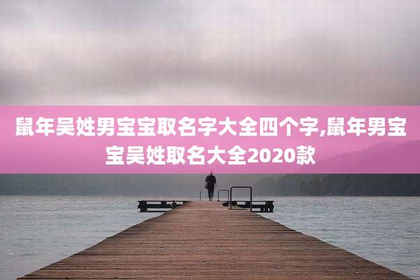 鼠年吴姓男宝宝取名字大全四个字,鼠年男宝宝吴姓取名大全2020款