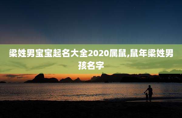 梁姓男宝宝起名大全2020属鼠,鼠年梁姓男孩名字