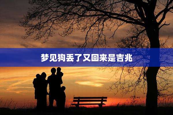 梦见狗丢了又回来是吉兆