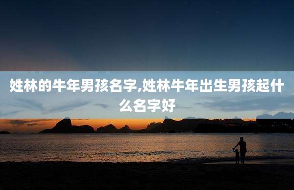 姓林的牛年男孩名字,姓林牛年出生男孩起什么名字好