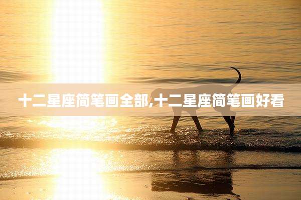 十二星座简笔画全部,十二星座简笔画好看