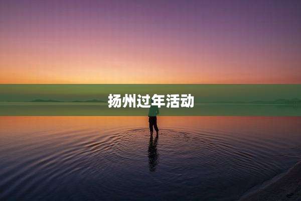 扬州过年活动