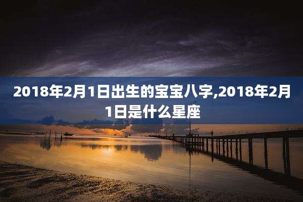 2018年2月1日出生的宝宝八字,2018年2月1日是什么星座