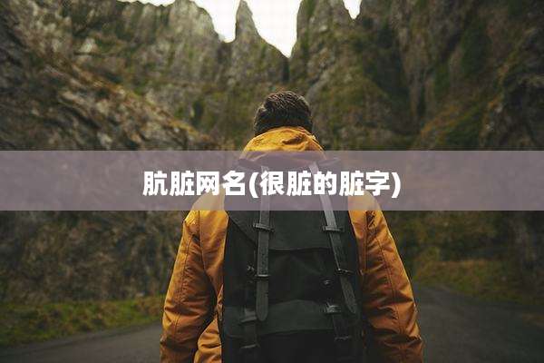 肮脏网名(很脏的脏字)