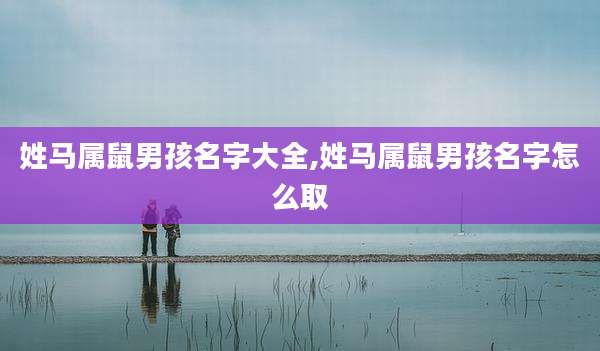 姓马属鼠男孩名字大全,姓马属鼠男孩名字怎么取