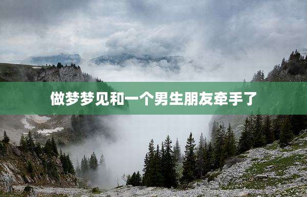 做梦梦见和一个男生朋友牵手了