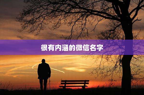 很有内涵的微信名字