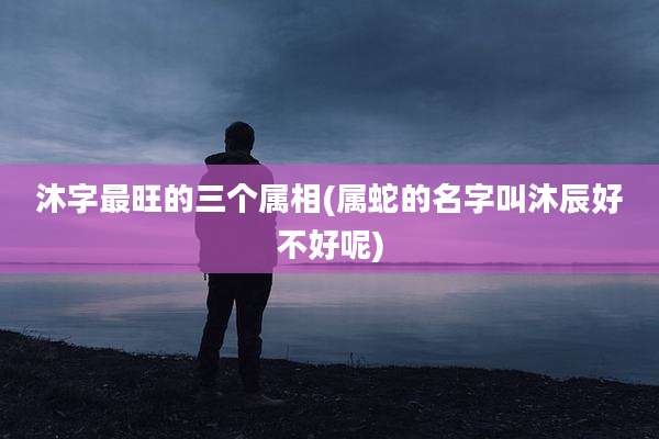 沐字最旺的三个属相(属蛇的名字叫沐辰好不好呢)