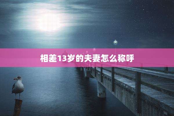 相差13岁的夫妻怎么称呼