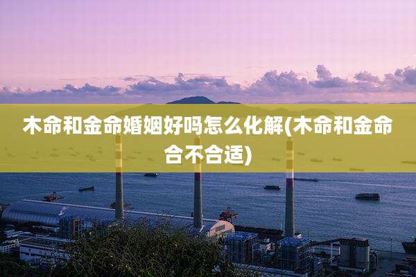 木命和金命婚姻好吗怎么化解(木命和金命合不合适)