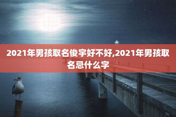 2021年男孩取名俊宇好不好,2021年男孩取名忌什么字