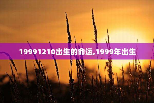 19991210出生的命运,1999年出生