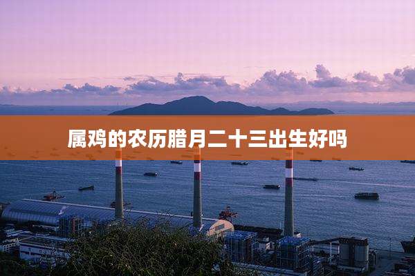 属鸡的农历腊月二十三出生好吗