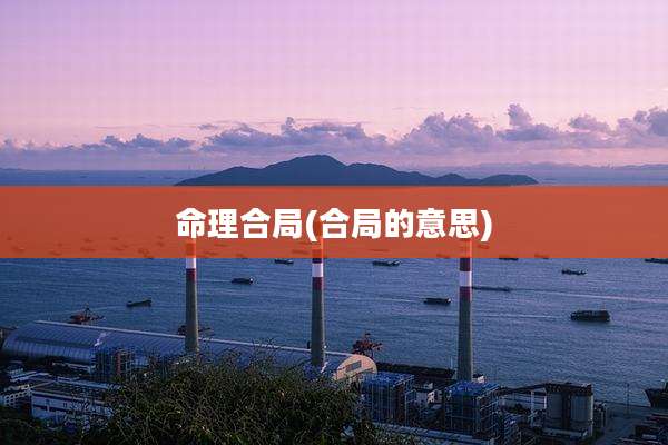 命理合局(合局的意思)