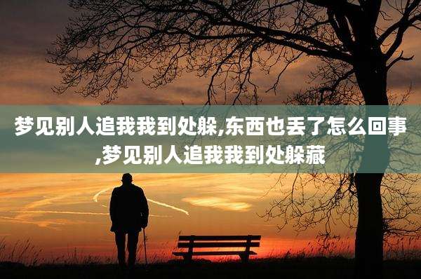 梦见别人追我我到处躲,东西也丢了怎么回事,梦见别人追我我到处躲藏