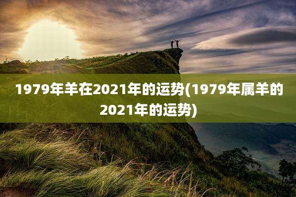 1979年羊在2021年的运势(1979年属羊的2021年的运势)