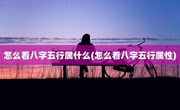 怎么看八字五行属什么(怎么看八字五行属性)