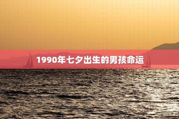 1990年七夕出生的男孩命运