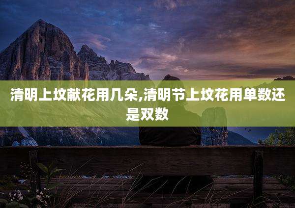 清明上坟献花用几朵,清明节上坟花用单数还是双数