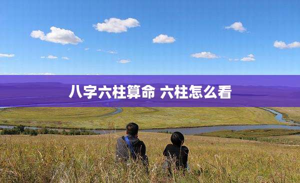 八字六柱算命 六柱怎么看