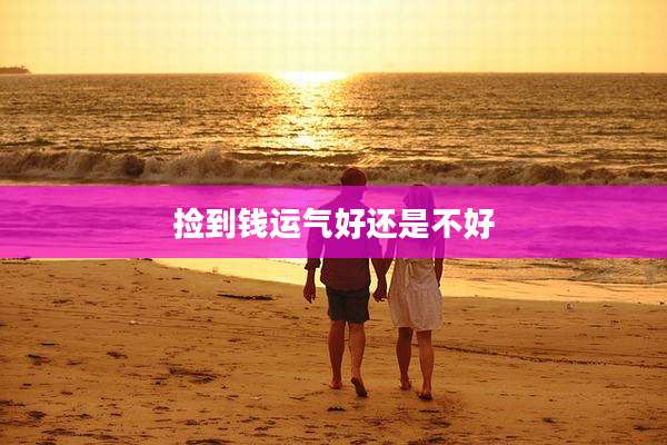 捡到钱运气好还是不好