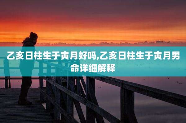 乙亥日柱生于寅月好吗,乙亥日柱生于寅月男命详细解释