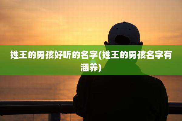 姓王的男孩好听的名字(姓王的男孩名字有涵养)