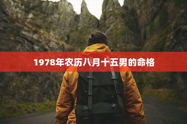 1978年农历八月十五男的命格