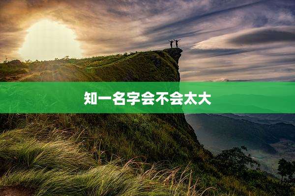 知一名字会不会太大