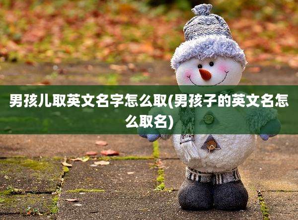 男孩儿取英文名字怎么取(男孩子的英文名怎么取名)