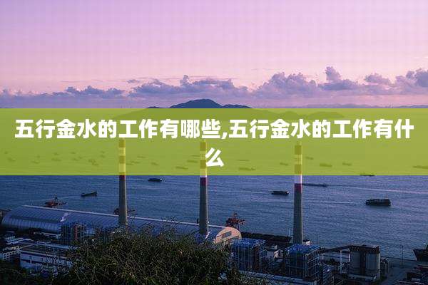 五行金水的工作有哪些,五行金水的工作有什么