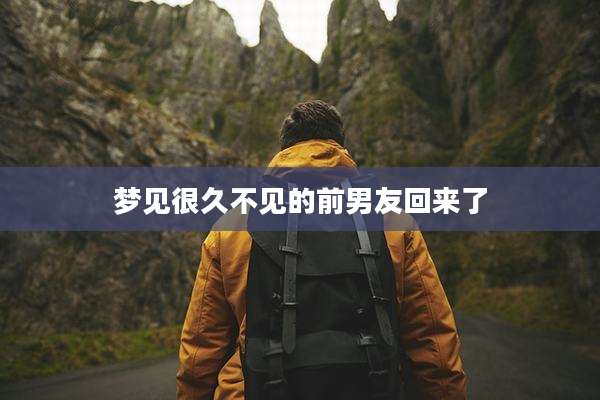 梦见很久不见的前男友回来了