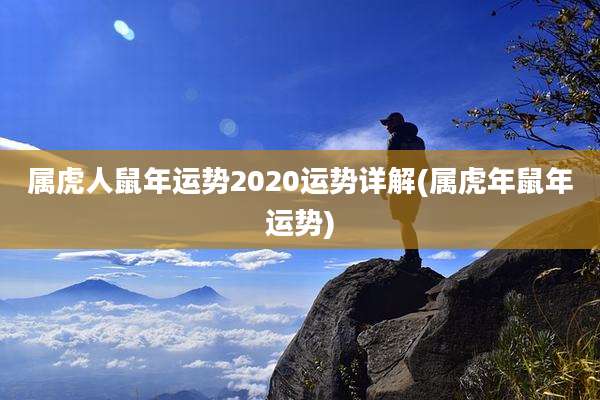 属虎人鼠年运势2020运势详解(属虎年鼠年运势)