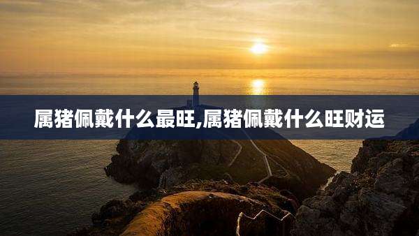 属猪佩戴什么最旺,属猪佩戴什么旺财运