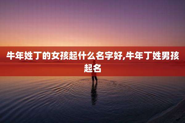 牛年姓丁的女孩起什么名字好,牛年丁姓男孩起名