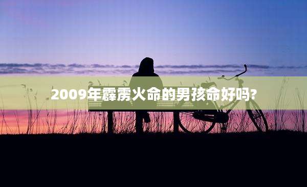2009年霹雳火命的男孩命好吗?