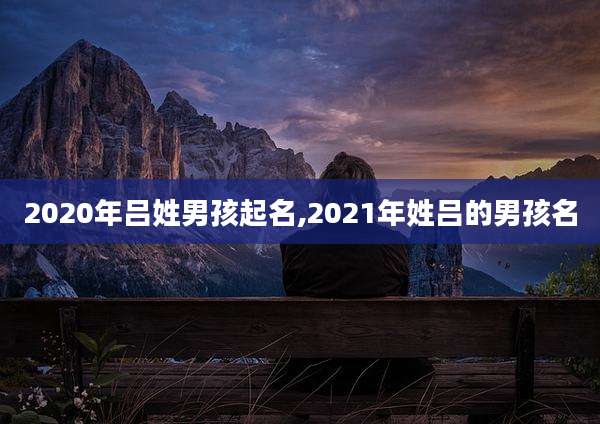 2020年吕姓男孩起名,2021年姓吕的男孩名